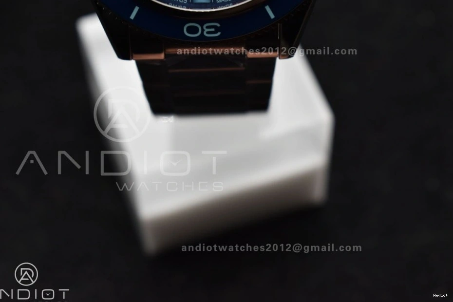 Bracelet Dial Blue Heritage Best VSF Seamaster 1:1 Edition on Clone Super 300 SS A8912 0401